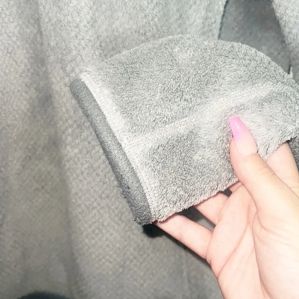 Patagonia Gray Button Snap Pullover Fleece 100% Polyester Jacket - Image 7