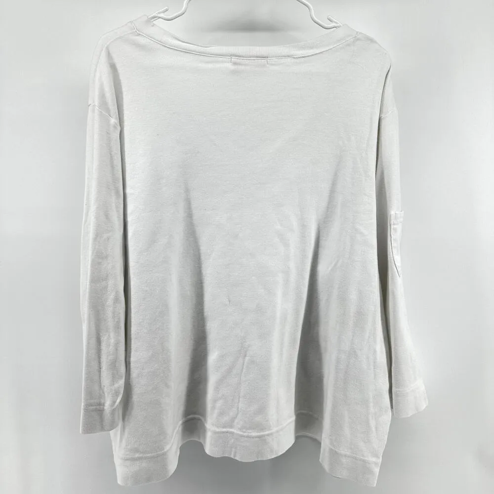 Fresh Produce Long Sleeve Shirt Pocket Sleeve Relaxed Fit 100% Cotton White 3X - Image 5