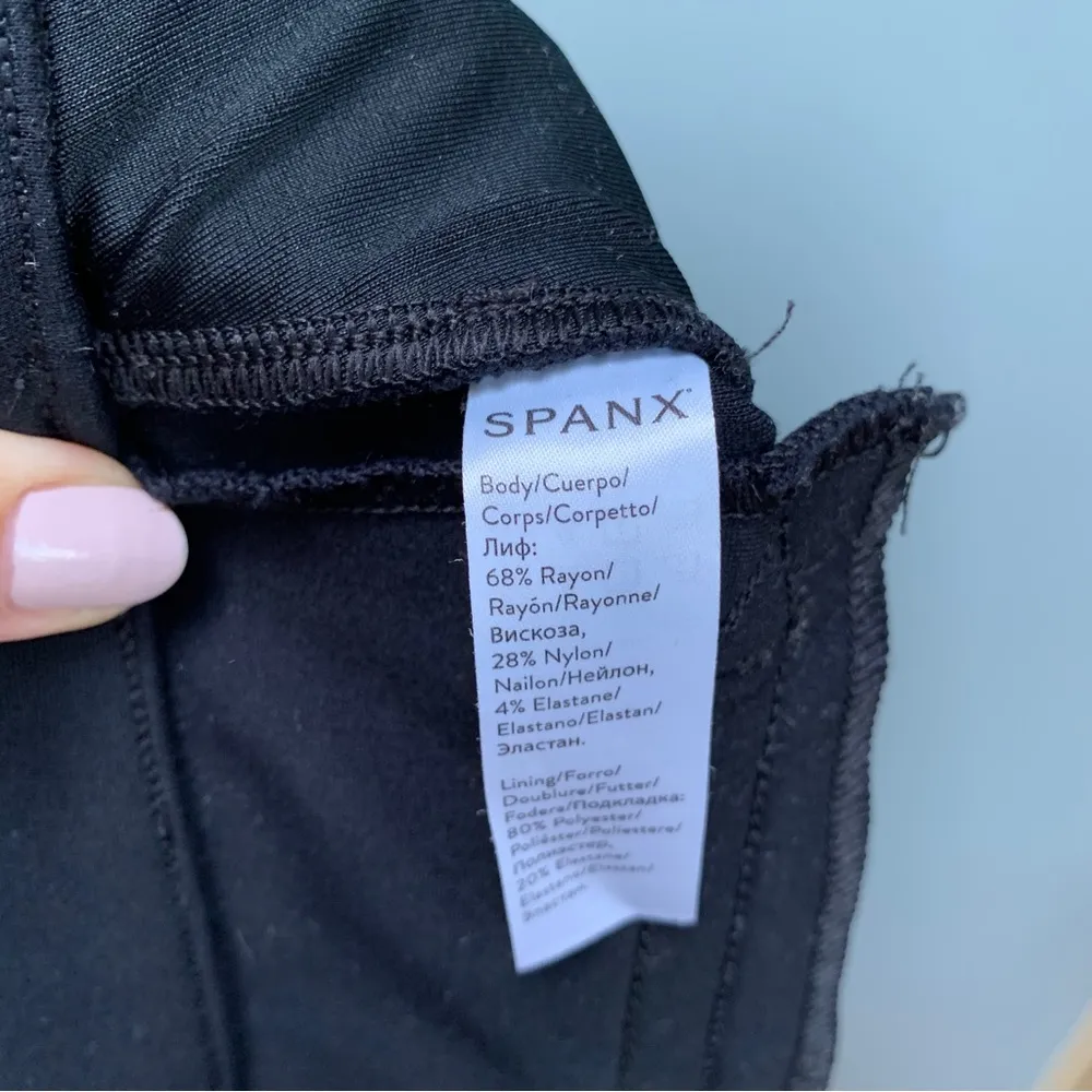 SPANX Back-Seam Skinny Ponte Pants in Black Petite Small - Image 7