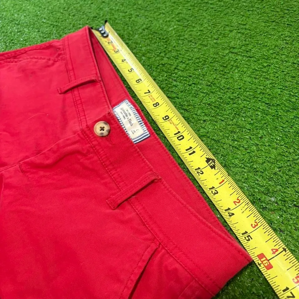Vtg Y2K Abercrombie & Fitch Sz 4 Booty Mini Micro Shorts Chino Moose Logo Preppy - Image 3