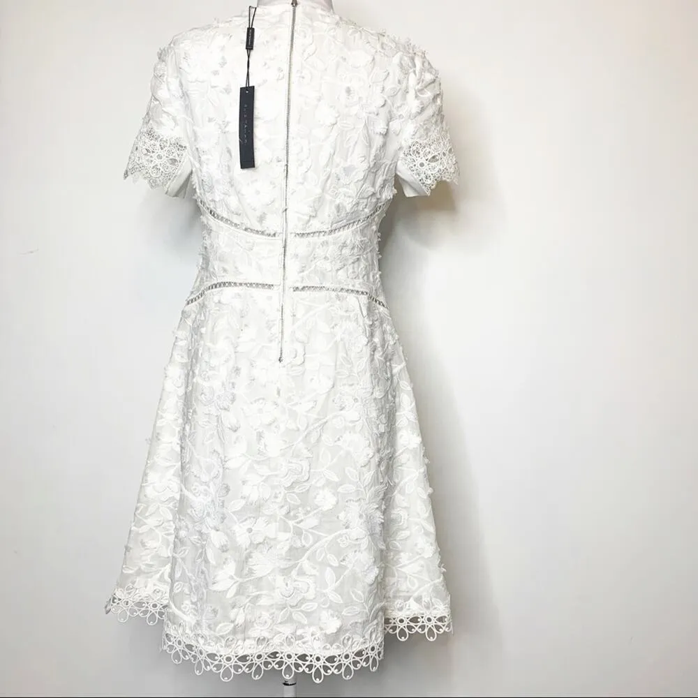NWT Elie Tahari lace embroidered floral dress - Image 7