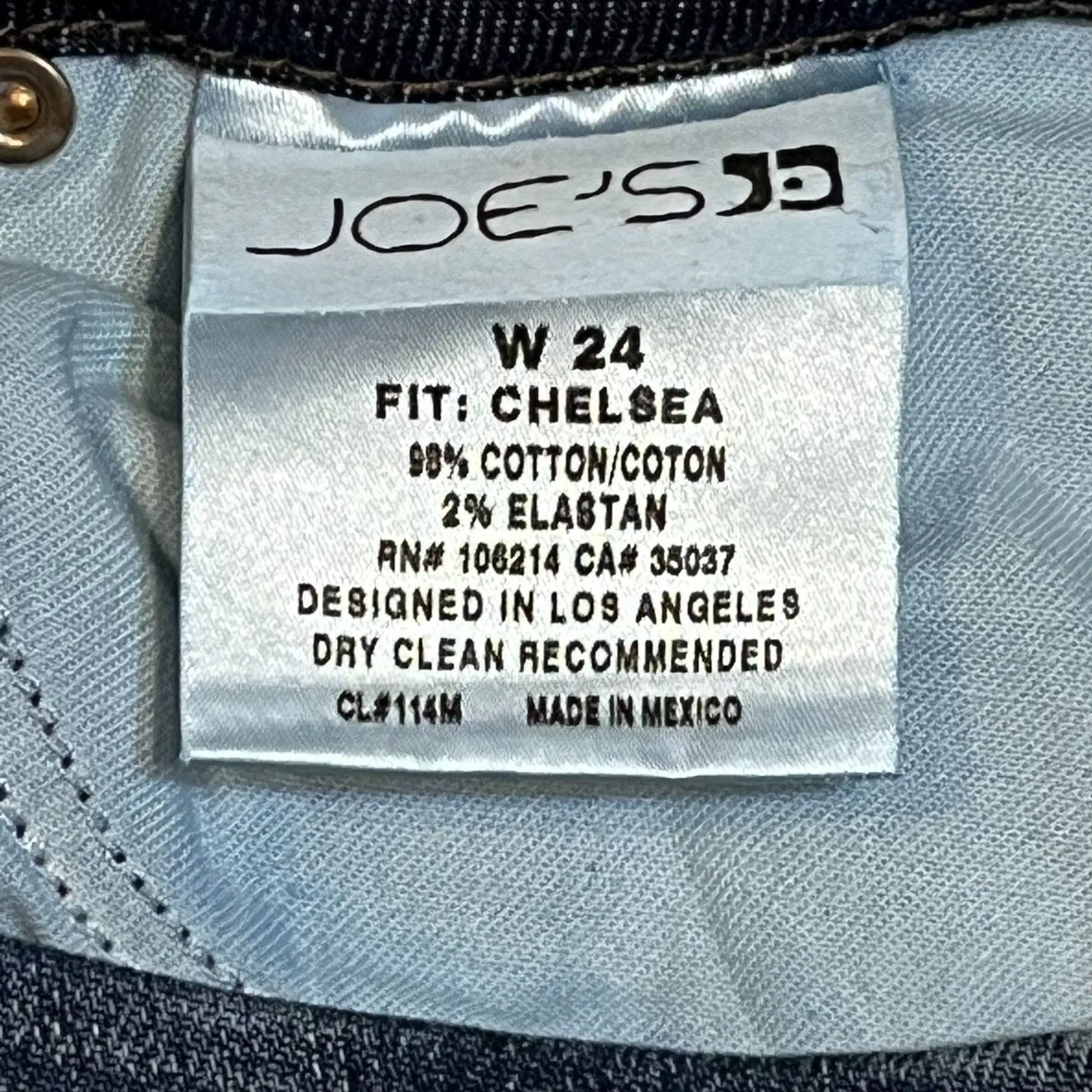 Joe's Jeans Skinny Chelsea Fit Women's Size 24 Medium Wash 24x33 Tall - Image 6