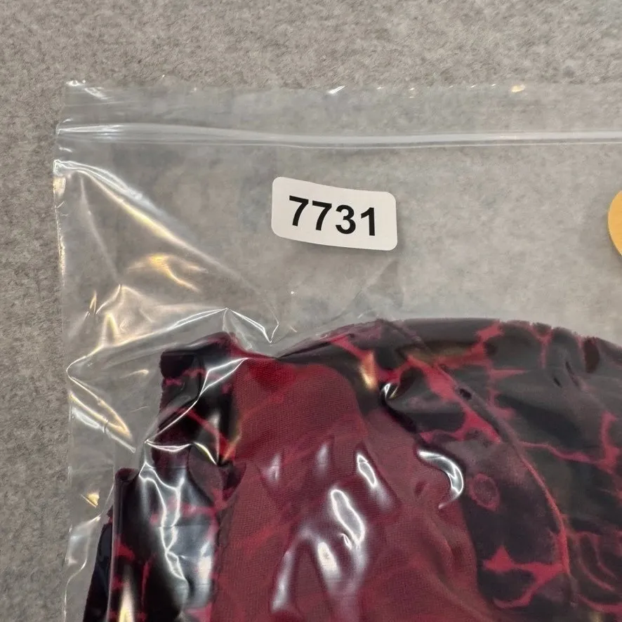 Sundance Button Front Top Womens M Red Silk Blend Velvet Vamp Whimsigoth Holiday - Image 12