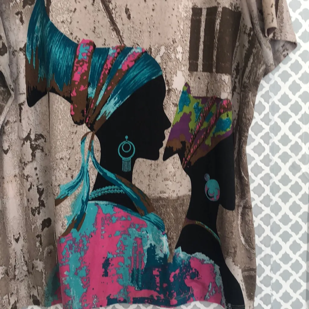 African beautiful‎ lady queen silhouette top - Image 3