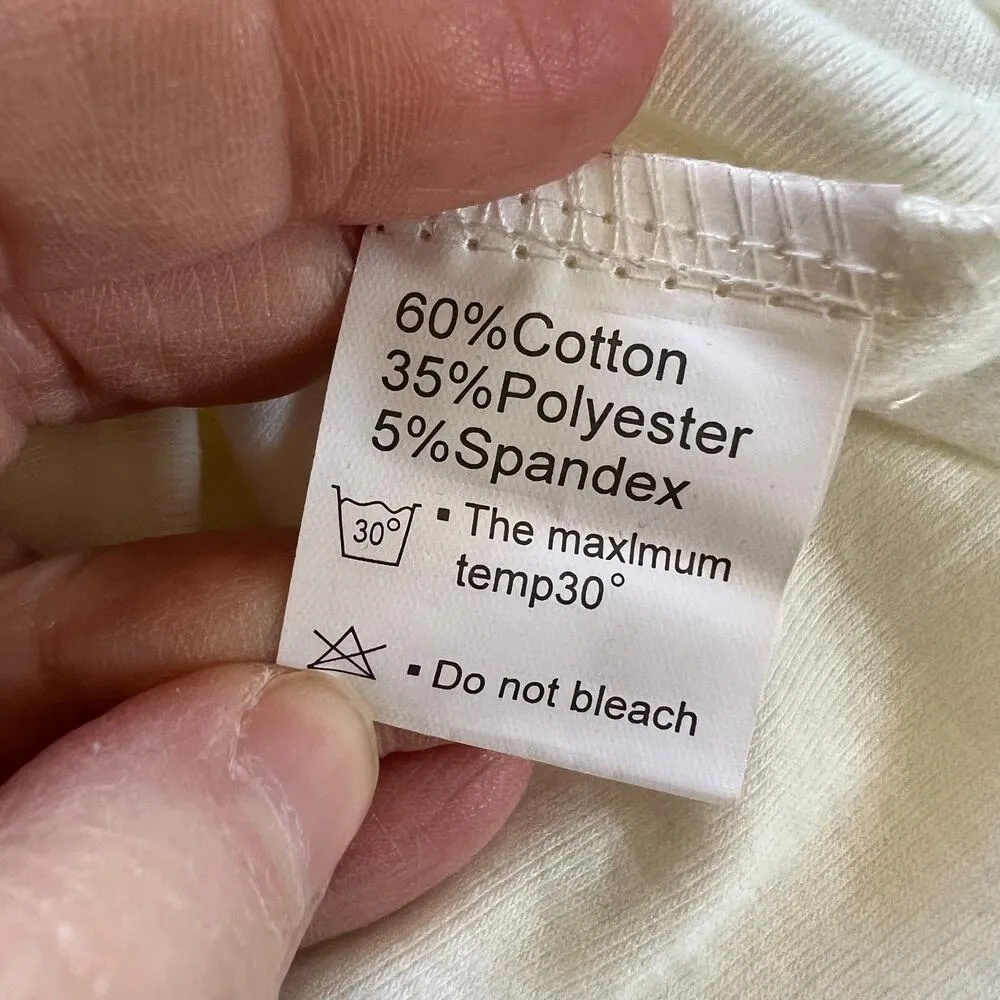 Dearcase Womens Tunic Top Sweater Long Sleeve Button Accent Beige Medium - Image 9