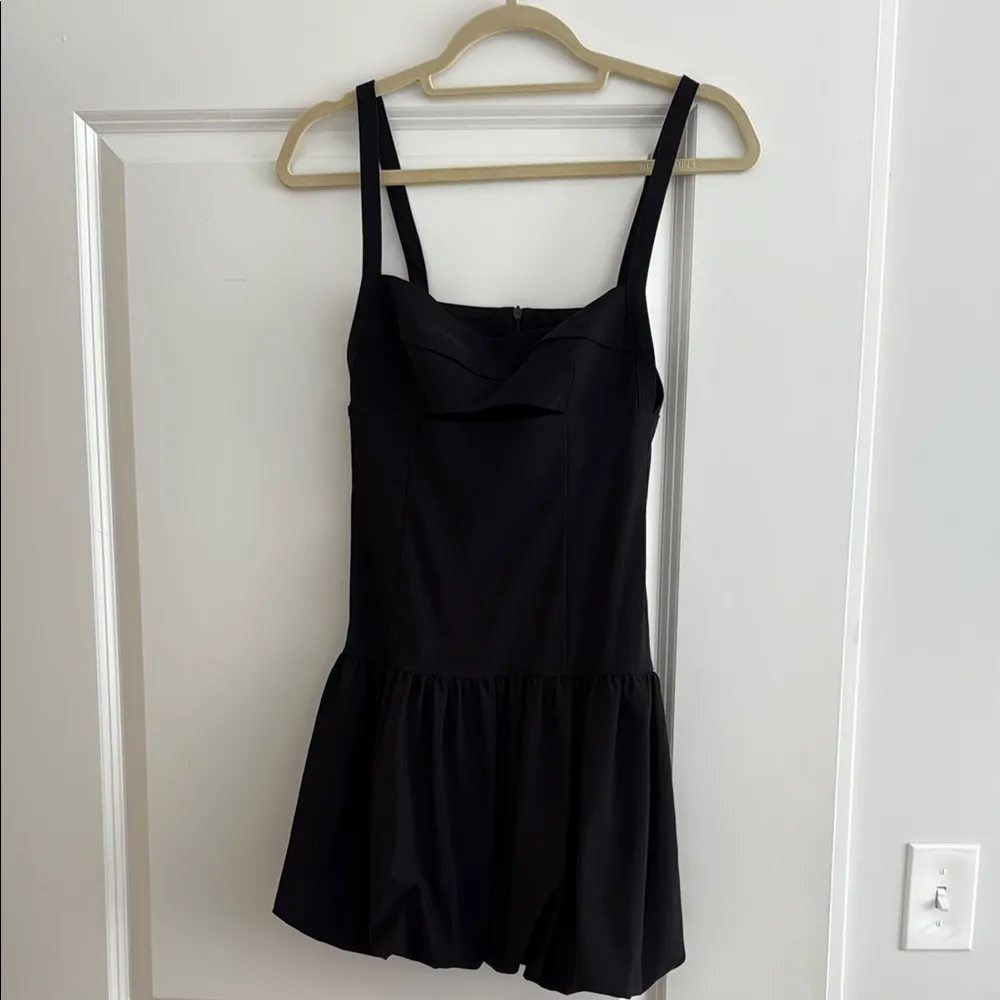 Zara Black Cut Out Bubble Skirt Dress - Image 2