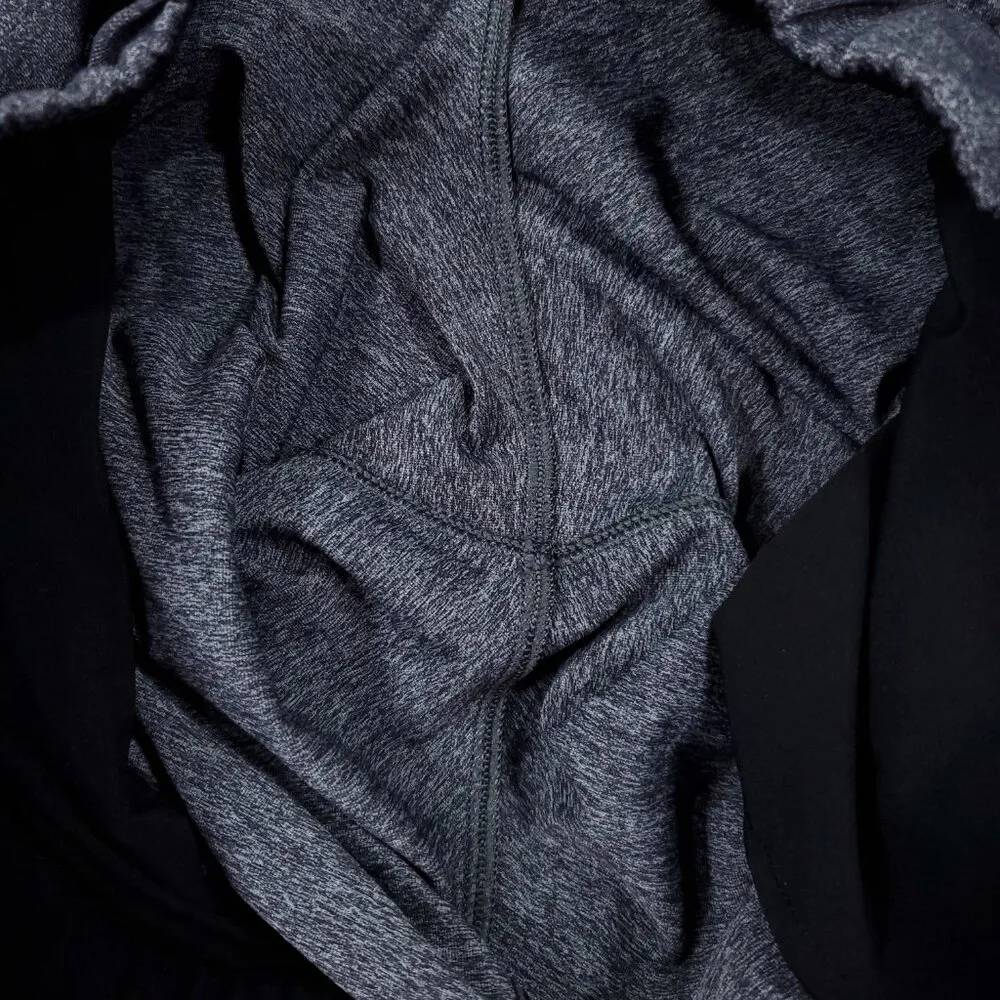 Lululemon On The Fly Pants 27" Gray Heathered Black Size 8 Stretch Ankle - Image 4