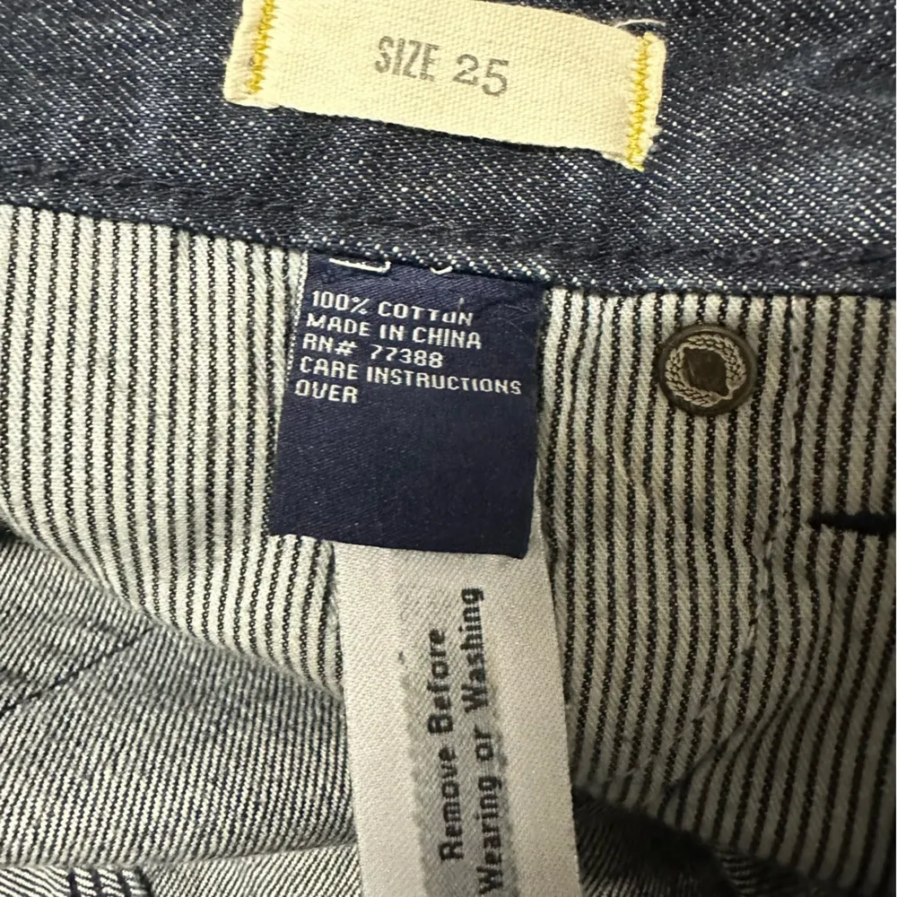 Madewell Denim Distressed Raw Cuffed Hem Mid Rise Blue Jean Shorts Womens 25 - Image 8