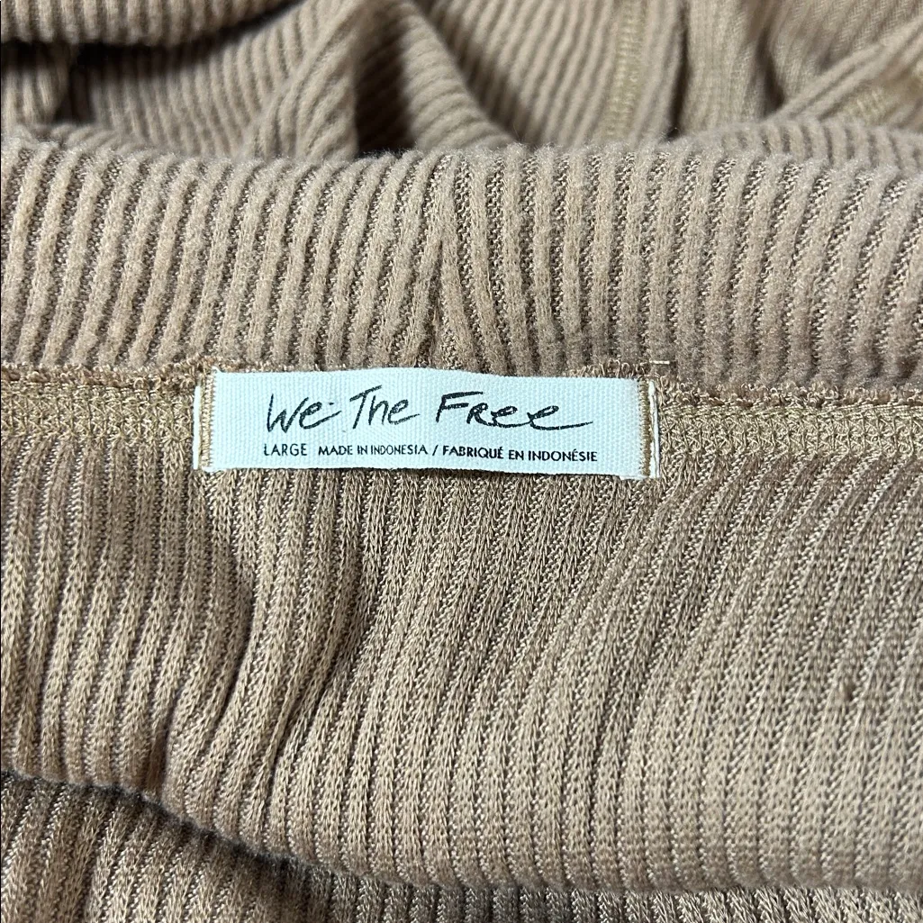 Free People We The Free Juicy Long Sleeve Top Vintage Bronze Size Large - Image 5