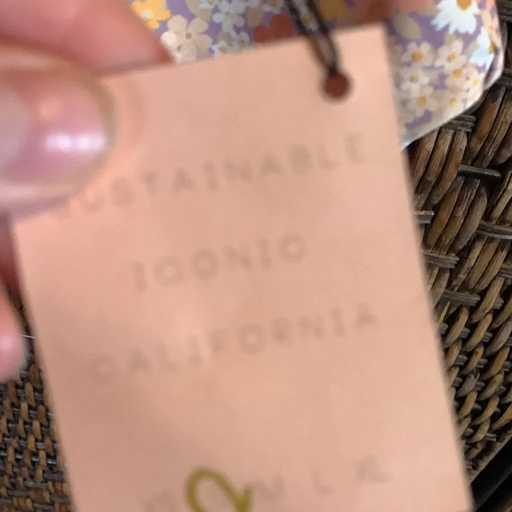 NWT Skatie Floral Print Crisscross Adjustable Straps Swimsuit Size S - Image 4