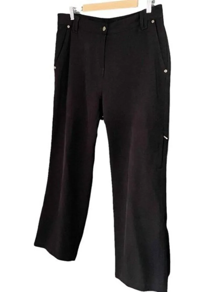 Woolrich Petites High Rise Black Onyx Straight Leg Outdoors Pants Size 14 Petite - Image 3