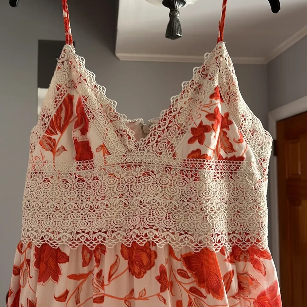 Antonio Melani Embroidered Floral Maxi Dress Sz 12 - Image 5