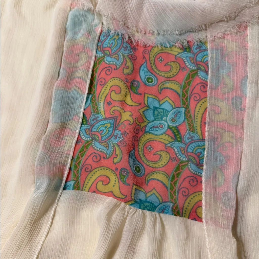 Matilda Jane Bohemian Palisades Sheer Tank Top Blouse Shirt size Large - Image 5