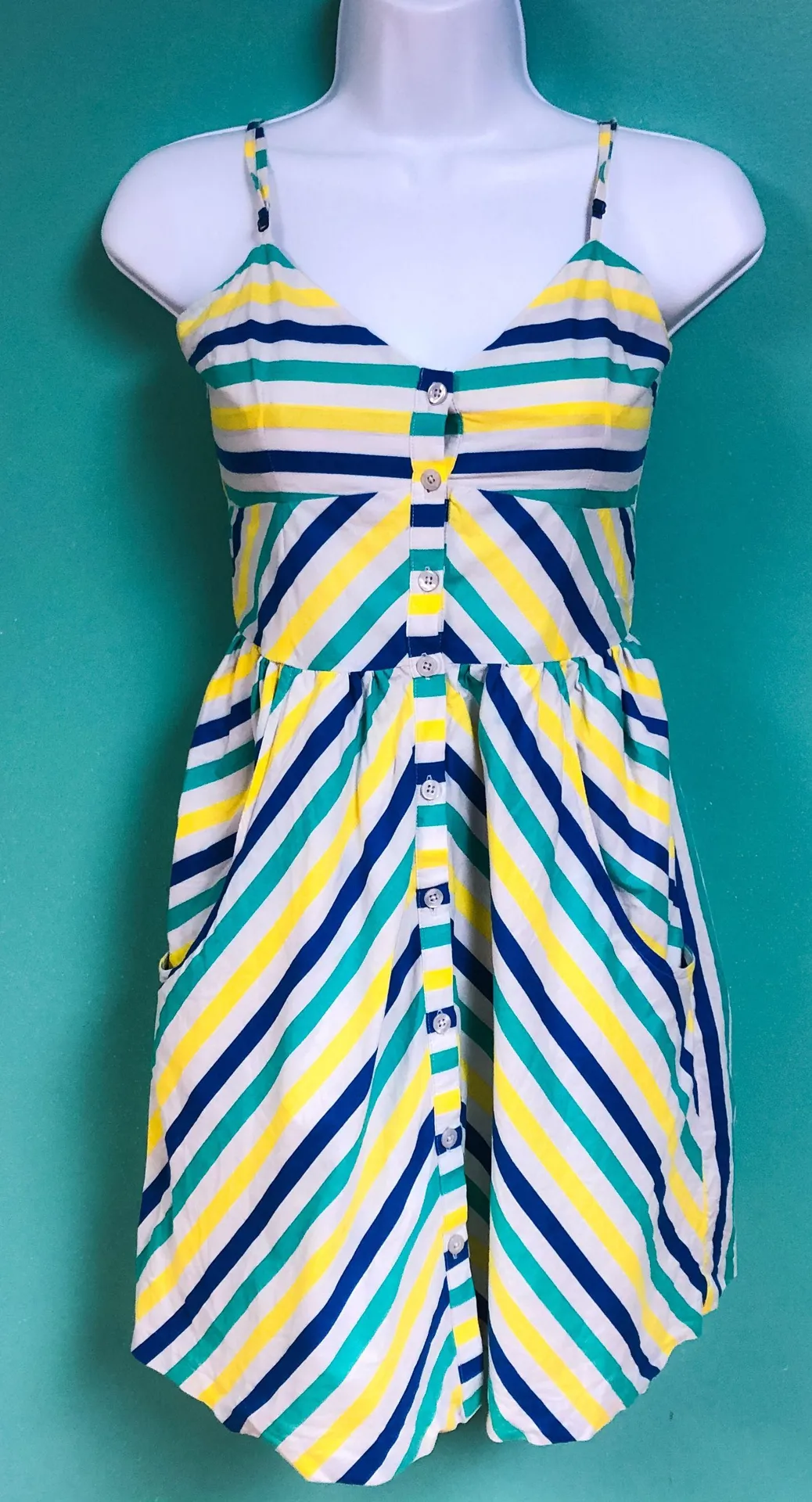 Striped  Cooperative Sundress - Image 3