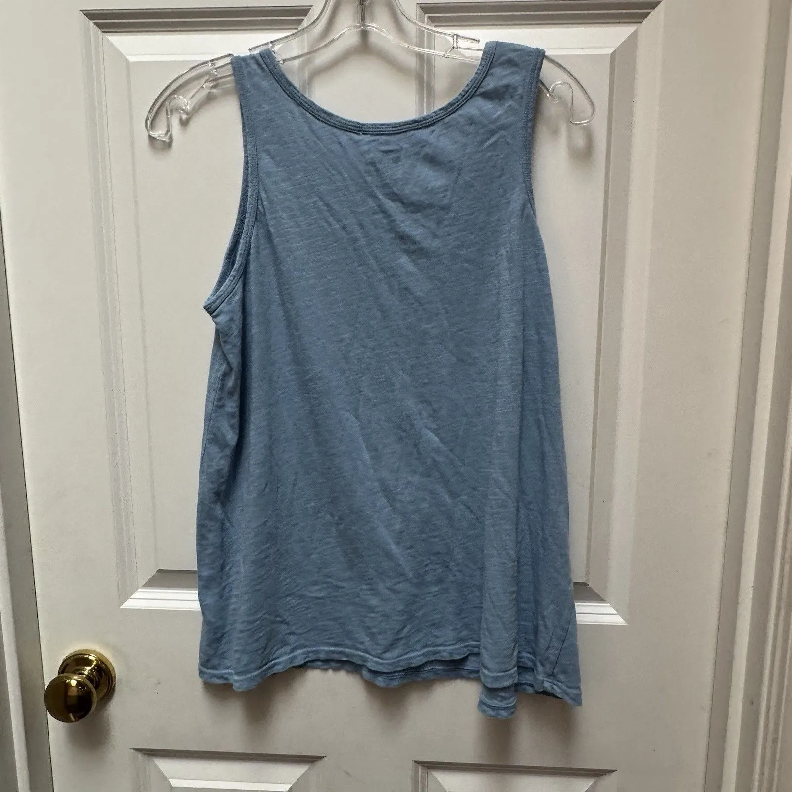 Life Is Good Tank Top Womens M The Ocean Is Calling Blue Seahorse Classic Fit - Image 2