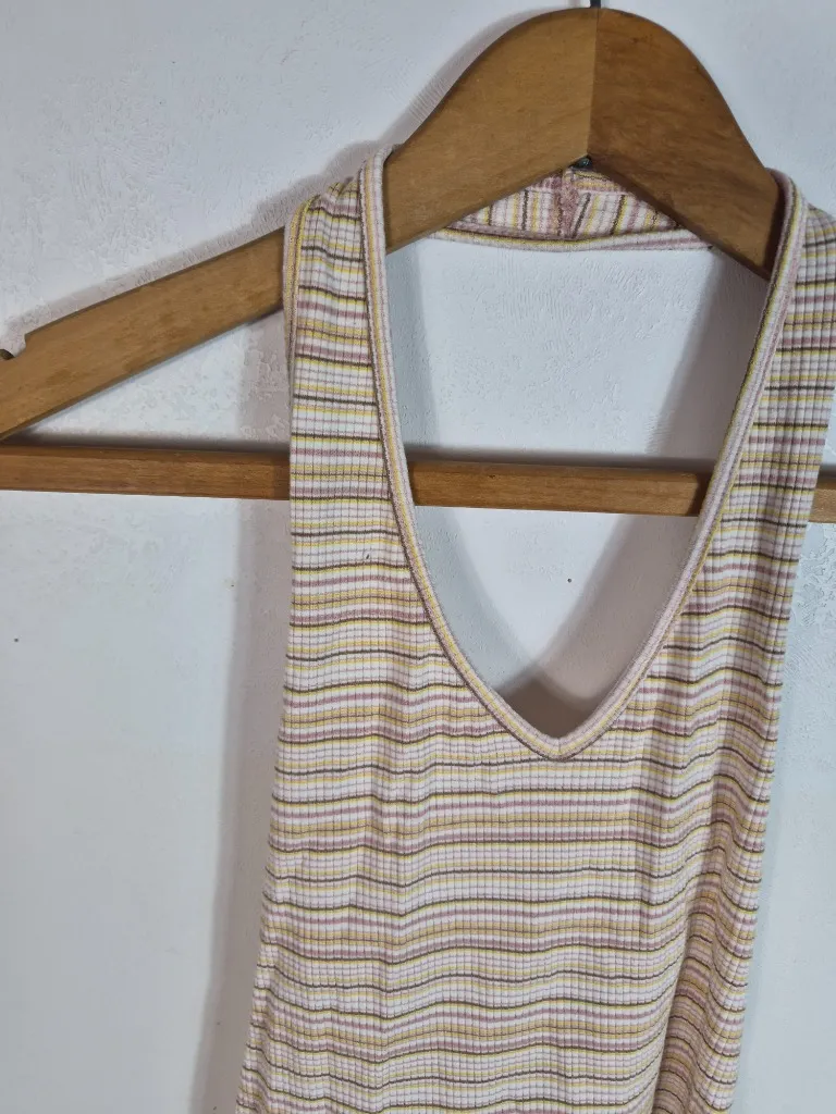 American Eagle Striped Halter Tank Top - Image 2