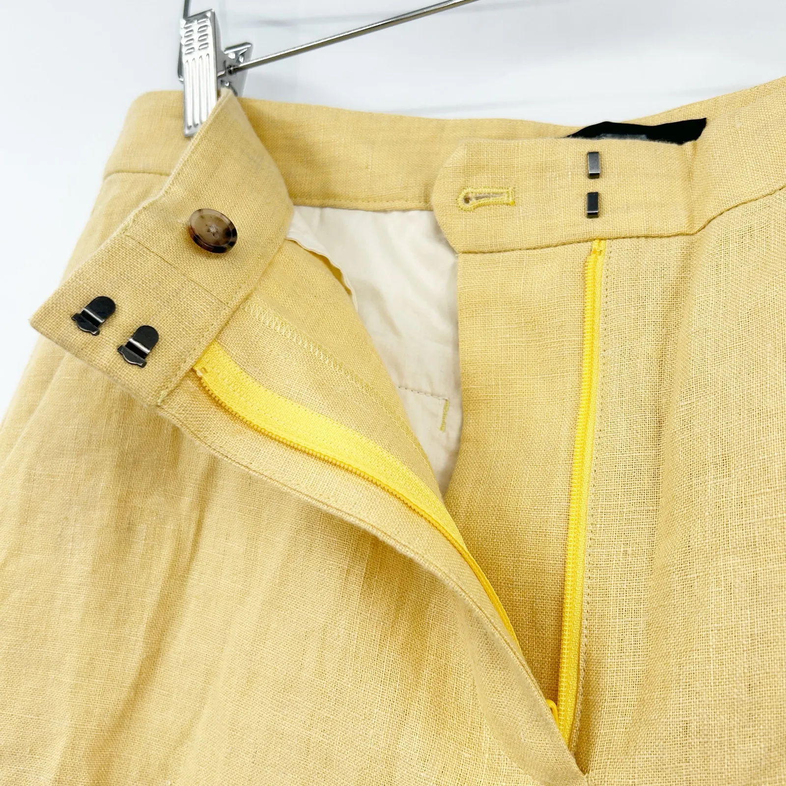 Banana Republic Womens Career Casual Beachy Hayden Linen Blend Pants Size‎ 12 - Image 4