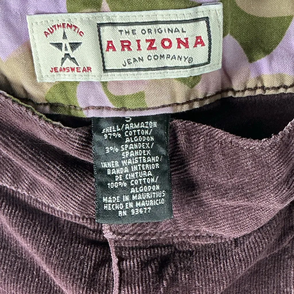 Arizona Jean Company Plum Corduroy Trousers - Image 4