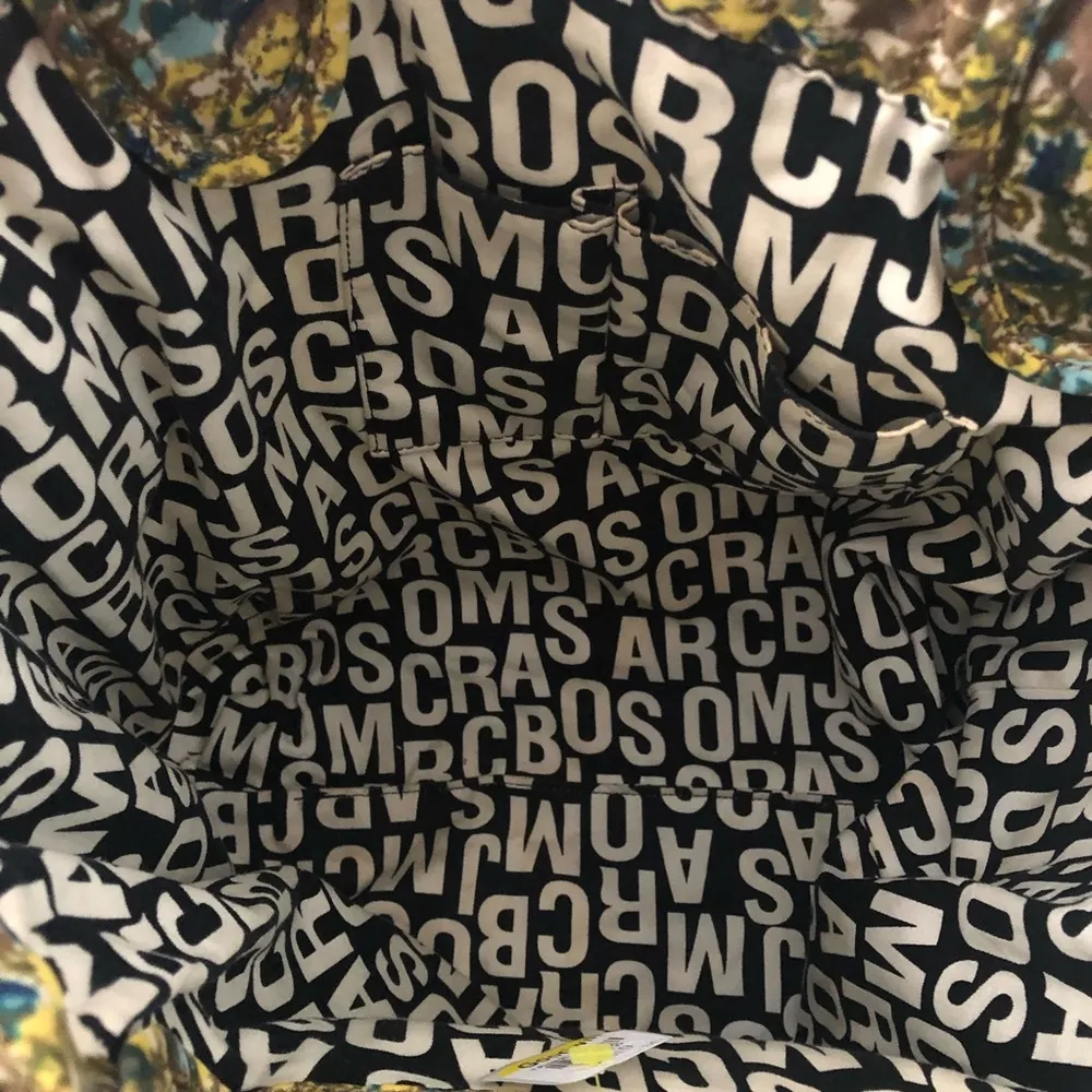 Marc by Marc Jacobs Nylon Marigold Yellow Floral Print Quilted Tote Bag - Image 8