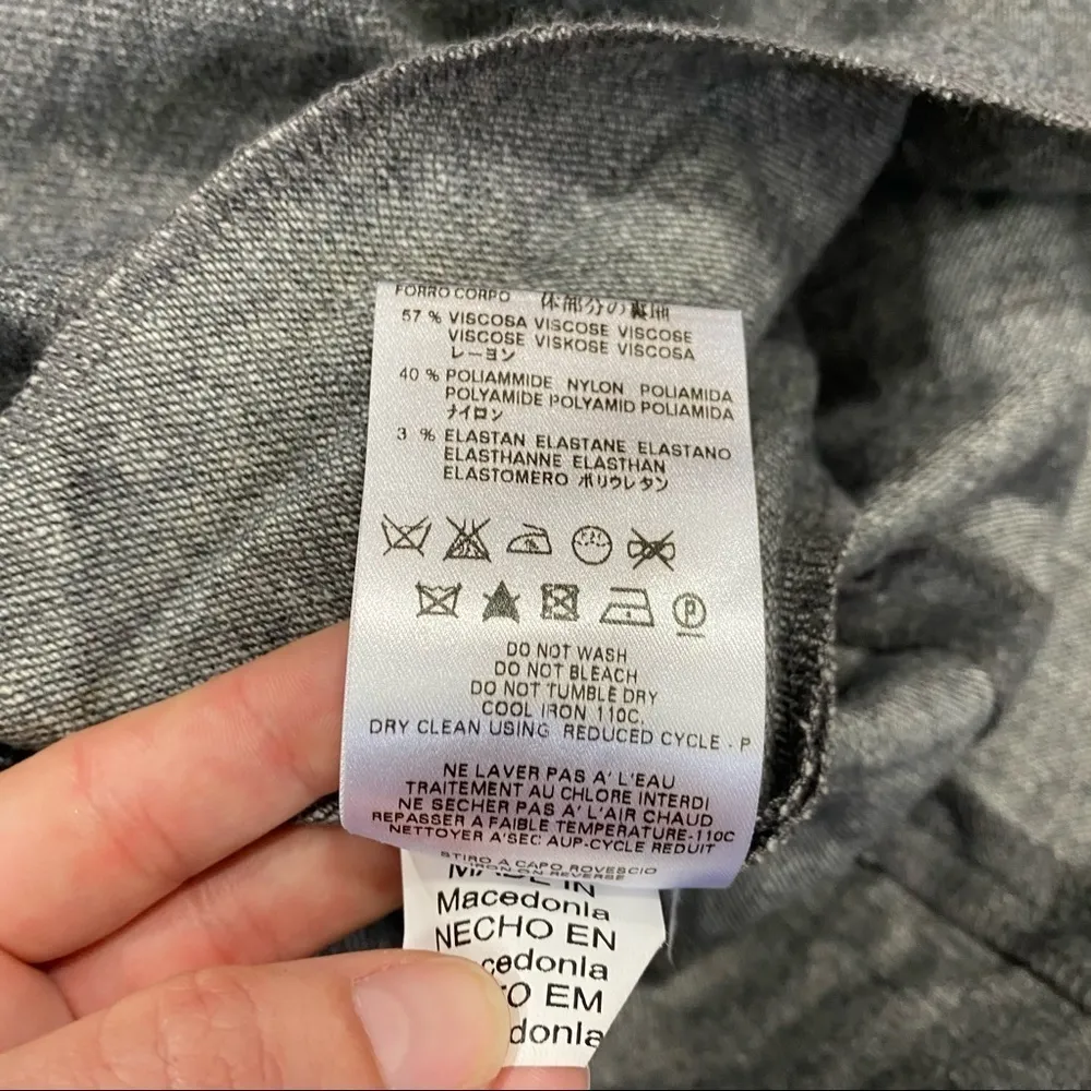 Alexander McQueen Linen Wool Blend Shift Dress 44 - Image 7