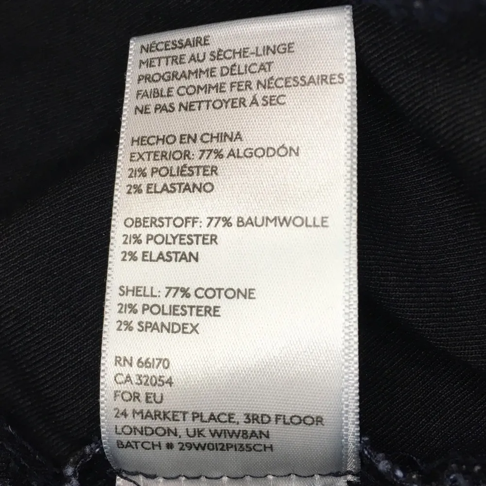 // KIMCHI BLUE Navy Blue Polka Dot High Waist Stretch Shorts 0 - Image 14