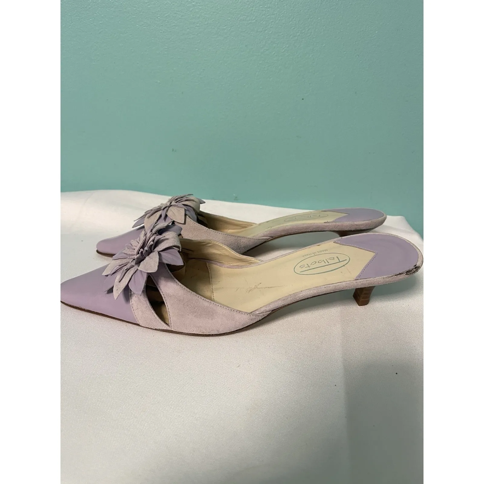Pre-Owned‎ Talbots Purple Size 7.5 Mule Kitten Heel S-630 - Image 6