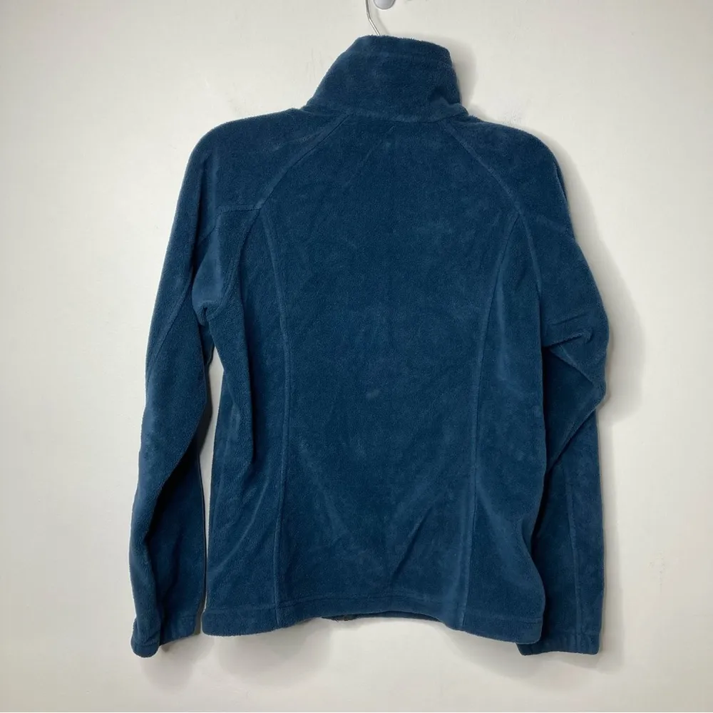 Columbia thick fleece jacket navy blue size medium - Image 3