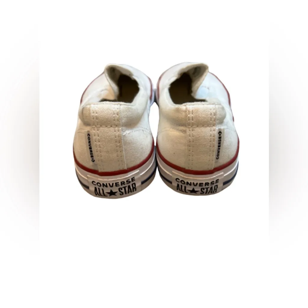 Converse Chuck Taylor All Star Double Gore Slip On Sneaker Shoes White Size 6.5 - Image 4