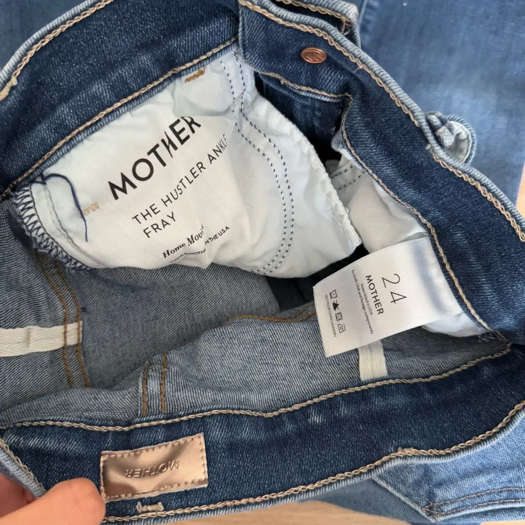 Mother 24 Hustler Ankle Fray Home Movies Blue - Image 6