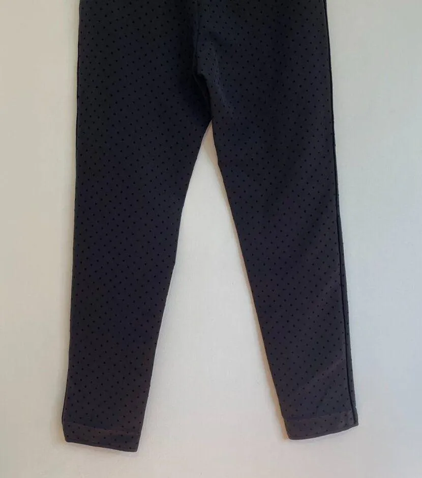 NEW NWT TANYA TAYLOR Swiss Dot Crepe Cropped Pants Black Polka Dot Tapered Crop - Image 17