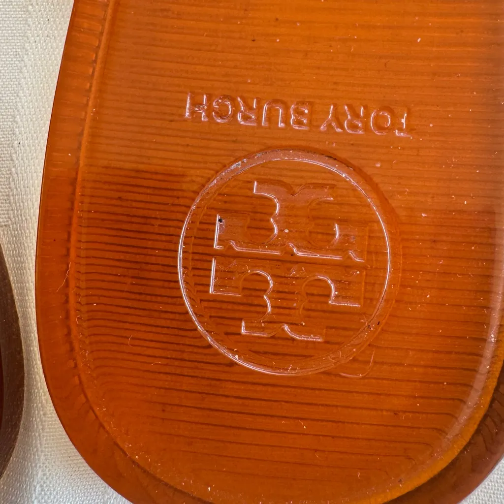 Tory Burch  Orange Mini Miller Jelly Sandals - Image 4