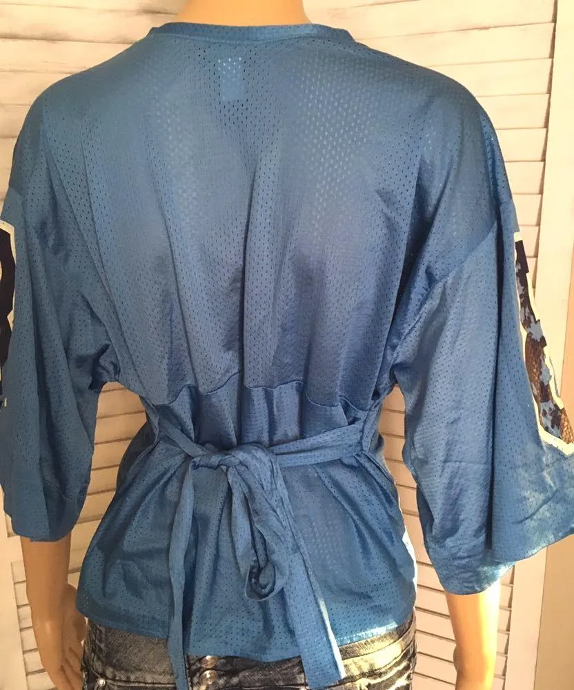 Sexy Football Jersey Blue Size M - Image 2