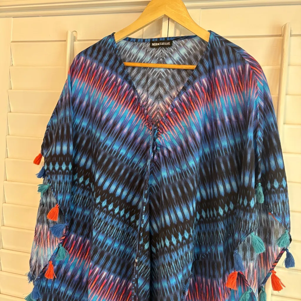 Miraclesuit Blue And‎ Orange Swim Coverups - Image 3