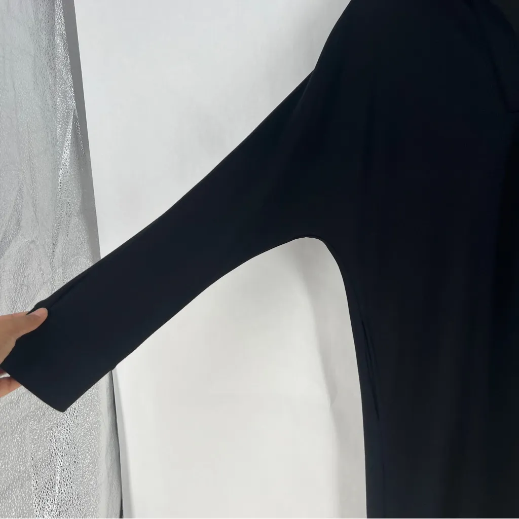 P Cill Connie Collared Midi Dress Black Size M Size M - Image 8