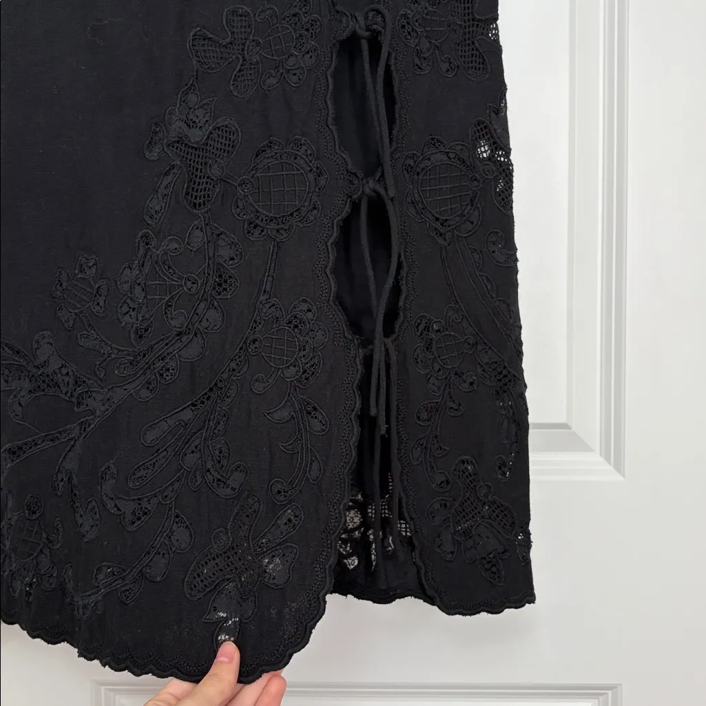 Sea New York Baylin lace FULL MATCHING SET Vest and Skirt Black Size XS - Image 12