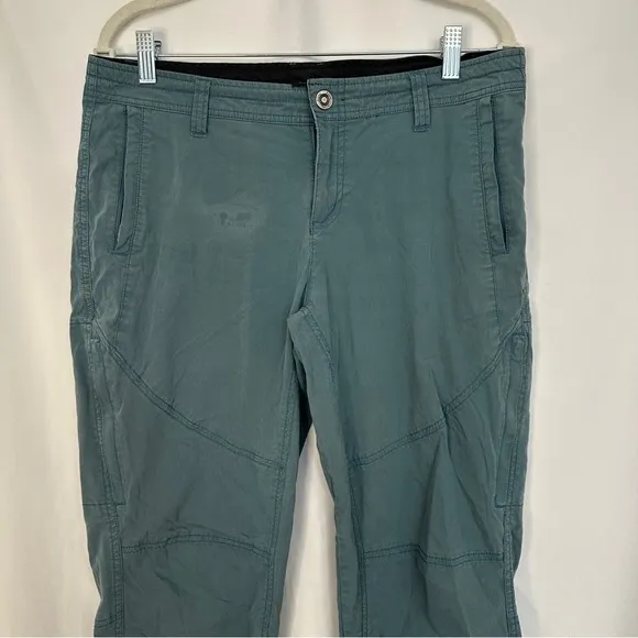 Kuhl Legendary Pants Womens 12 Short Blue Roll‎ Up Lightweight Hiking Outdoor - Image 2