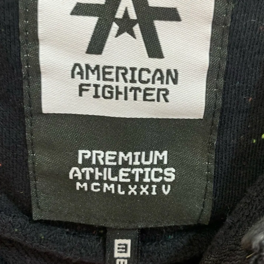 Affliction Woman’s Black Medium Zipped Hooded Jacket.      2101 - Image 5