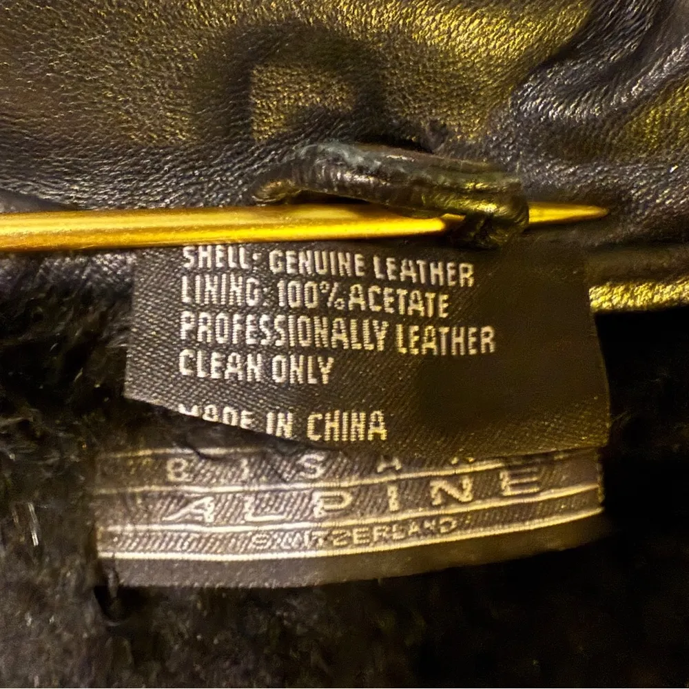 Bisang Alpine Switzerland Couture Women Black Lined Genuine Leather ZipUp Coat - Image 4