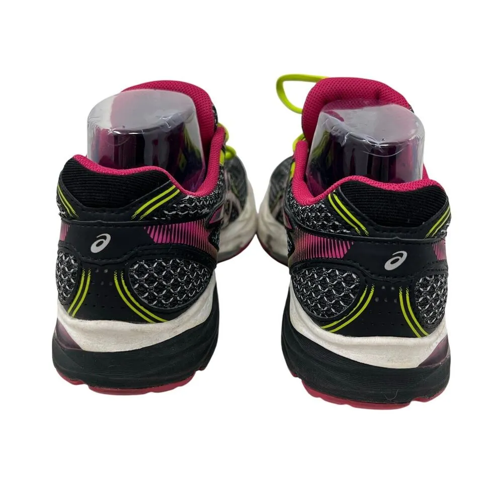Asics Gel Flux 3 Black Pink Neon Running Sneakers 7 - Image 3