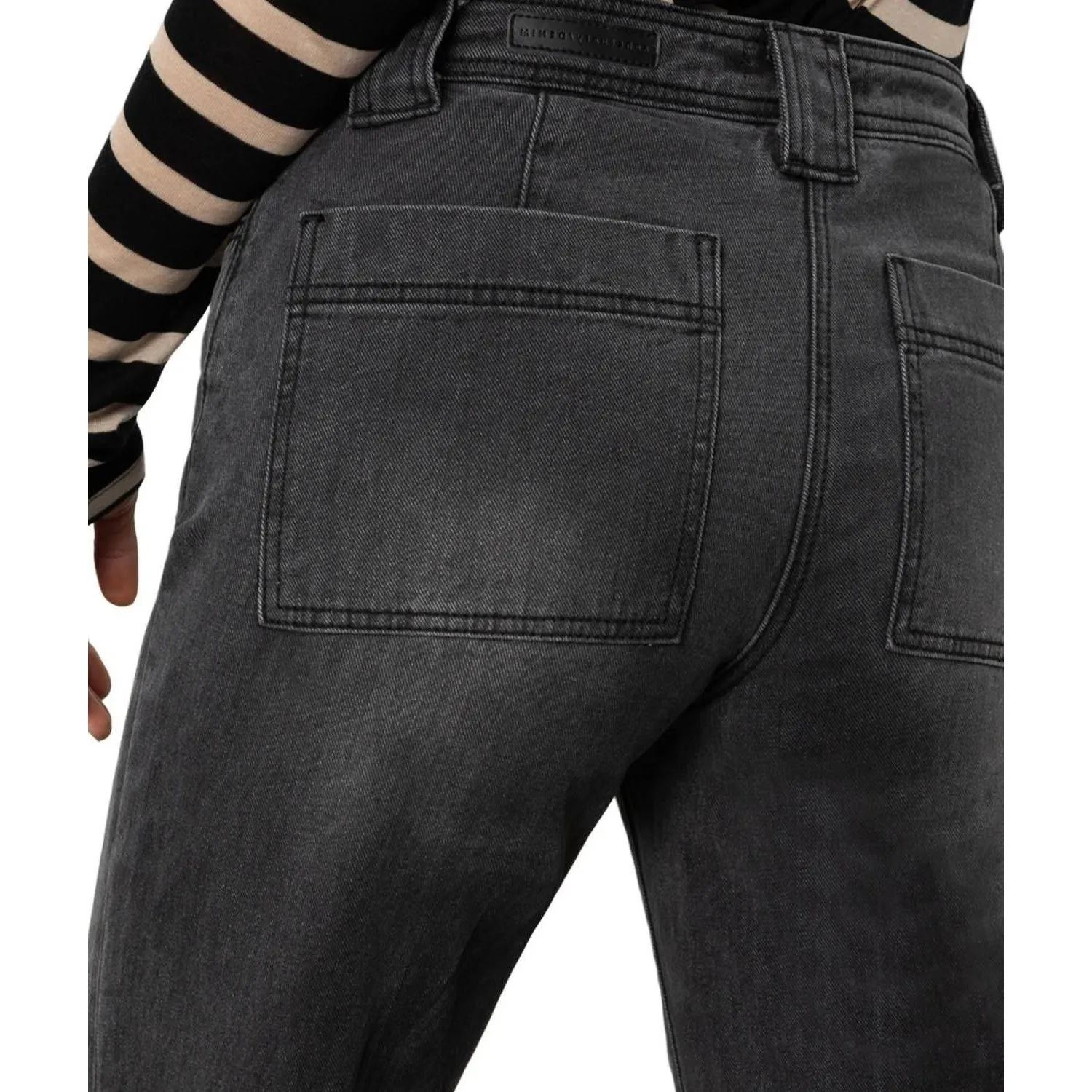 Sanctuary DKSM Luna Cuffed Pants Standard Rise Straight Crop 27 NWT Button Fly - Image 3