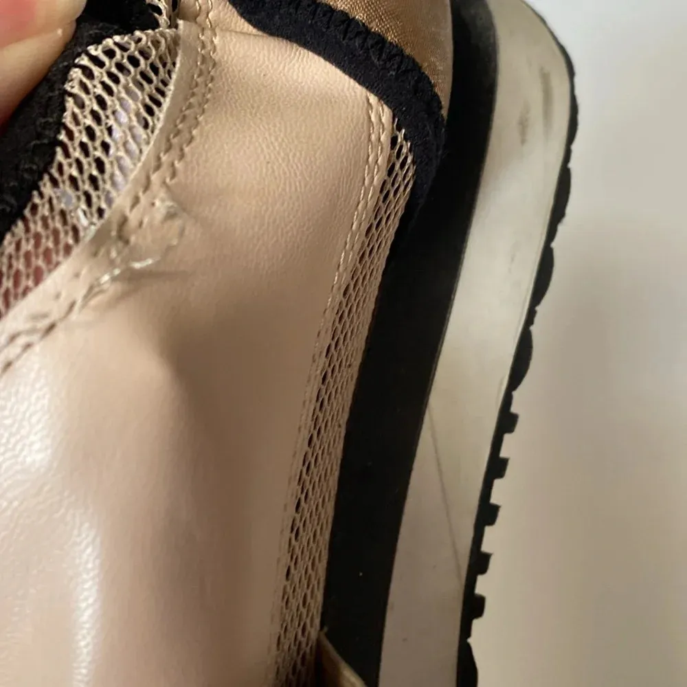 Steve Madden Rose‎ Gold Black Two Tome Kaison Size 8 Fashion Sneakers Pink Mesh - Image 9