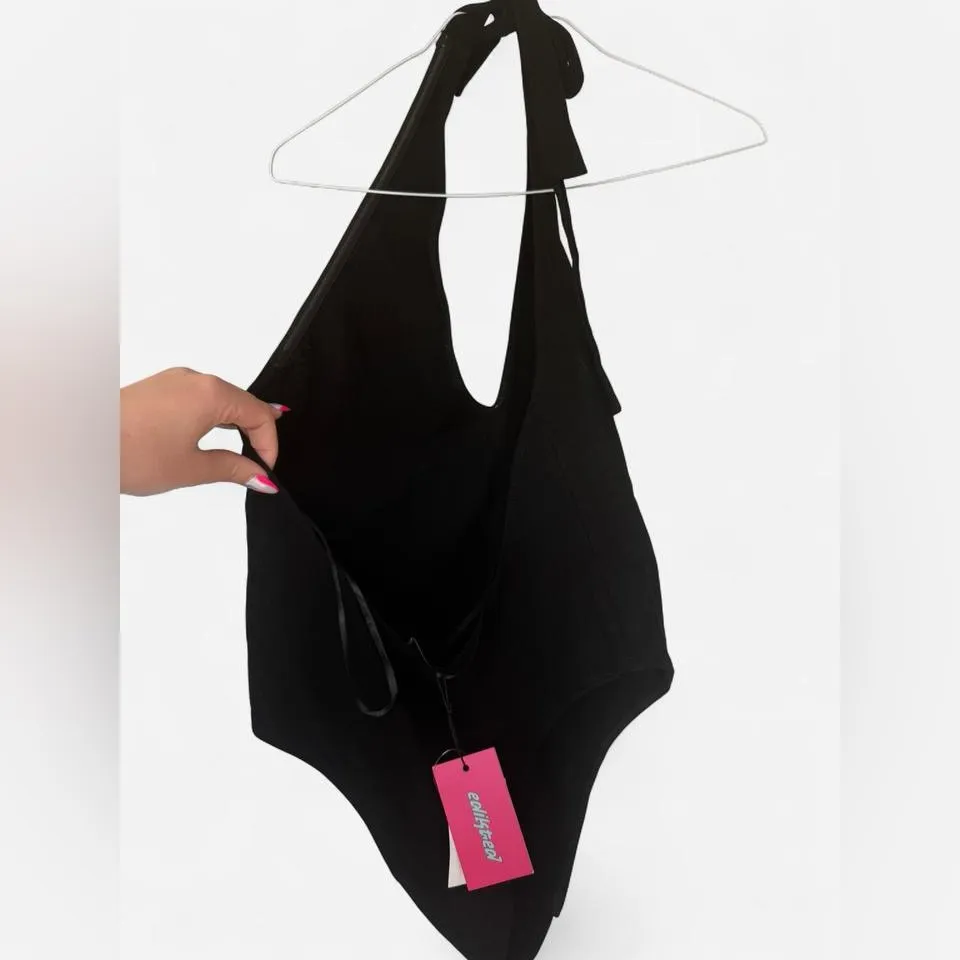 Edikted Deep V Backless Bodysuit NWT - Image 6