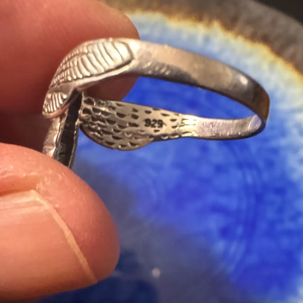 Vintage Silver Insect Cicada Ring - Image 4