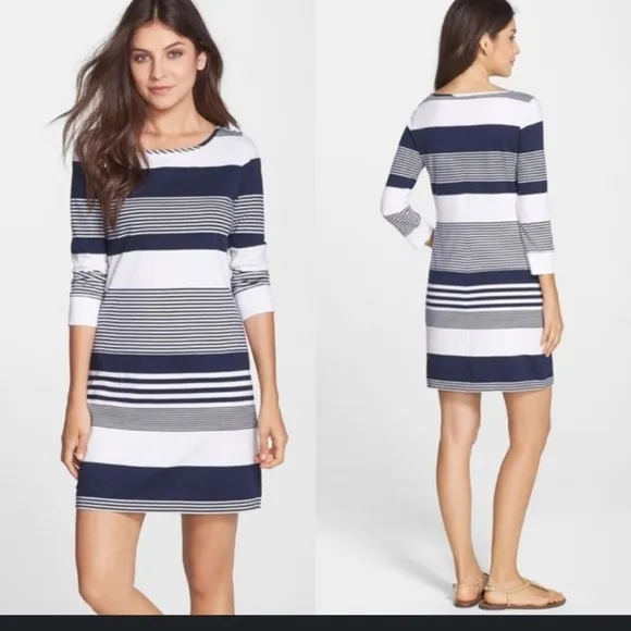 Lilly pulitzer T Shirt Nautical Dress preppy nautical spring boho long sleeve - Image 2