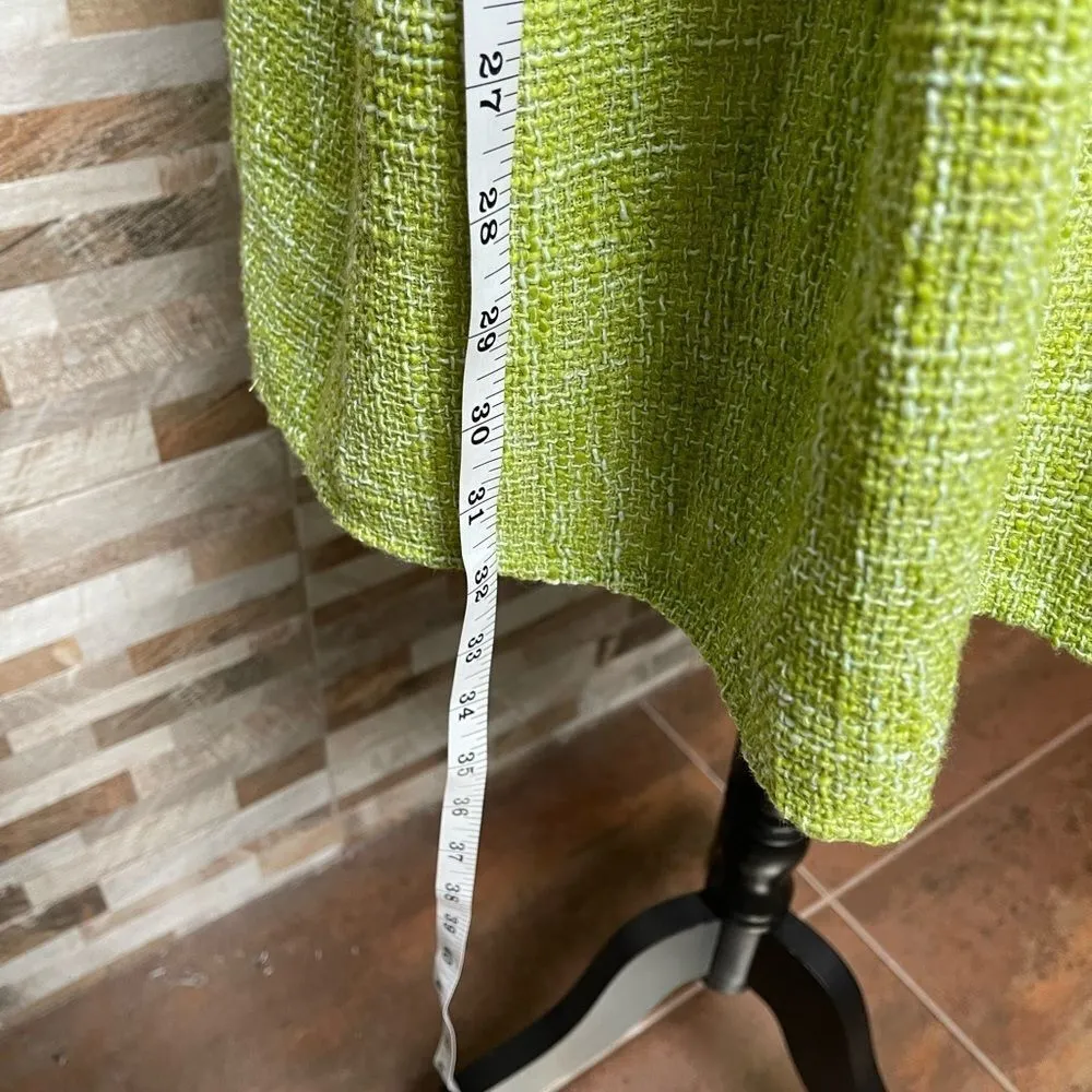 𝅺zara cotton dress, cotton blend tweed baby doll dress Sz S - Image 13