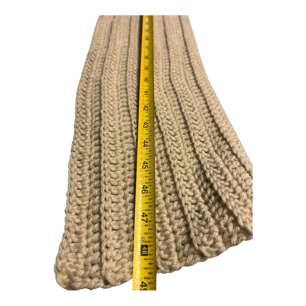 Handmade Bright Beige/ cream Crochet Hat & Scarf Set – Cozy & Stylish adult size - Image 5