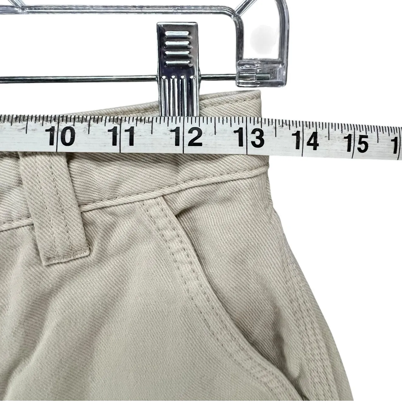 Aritzia Tna Greenwich Carpenter Pants Womens 0 Beige Straight Leg Cotton Utility - Image 7