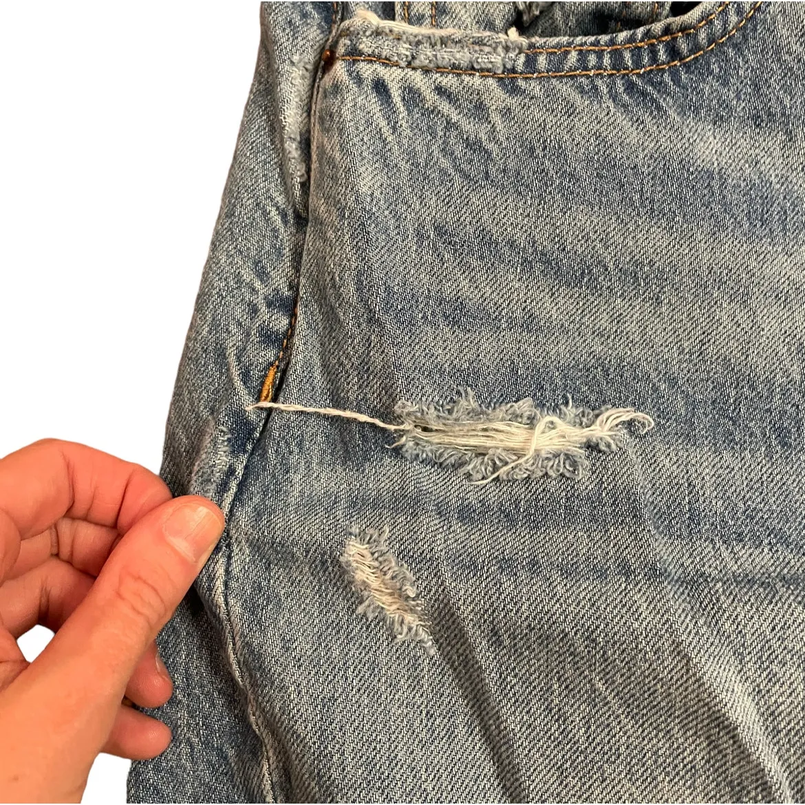 GRLFRND Karolina Jeans Medium Wash Distressed - Image 9