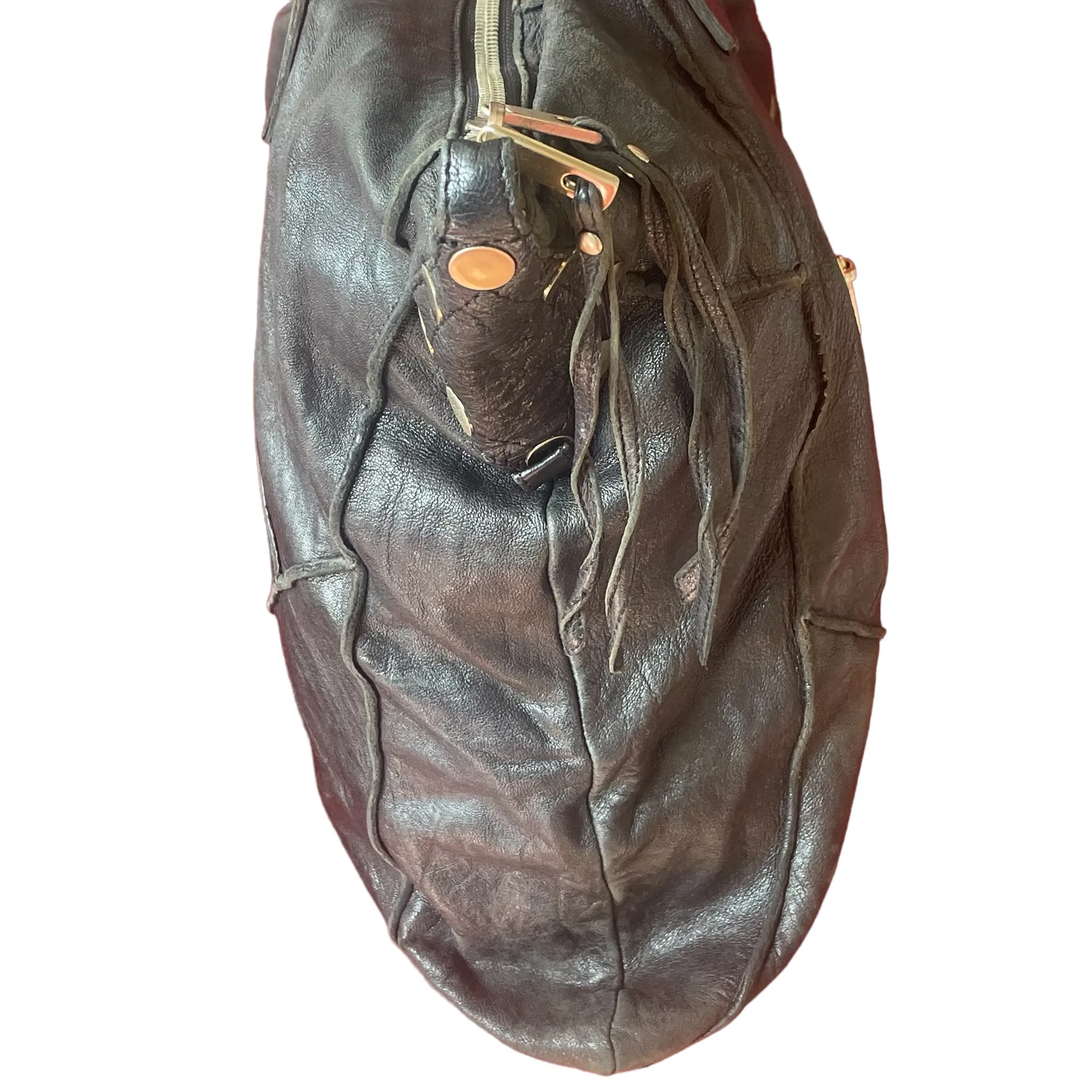 Junior Drake Leather Hobo Bag - Image 5