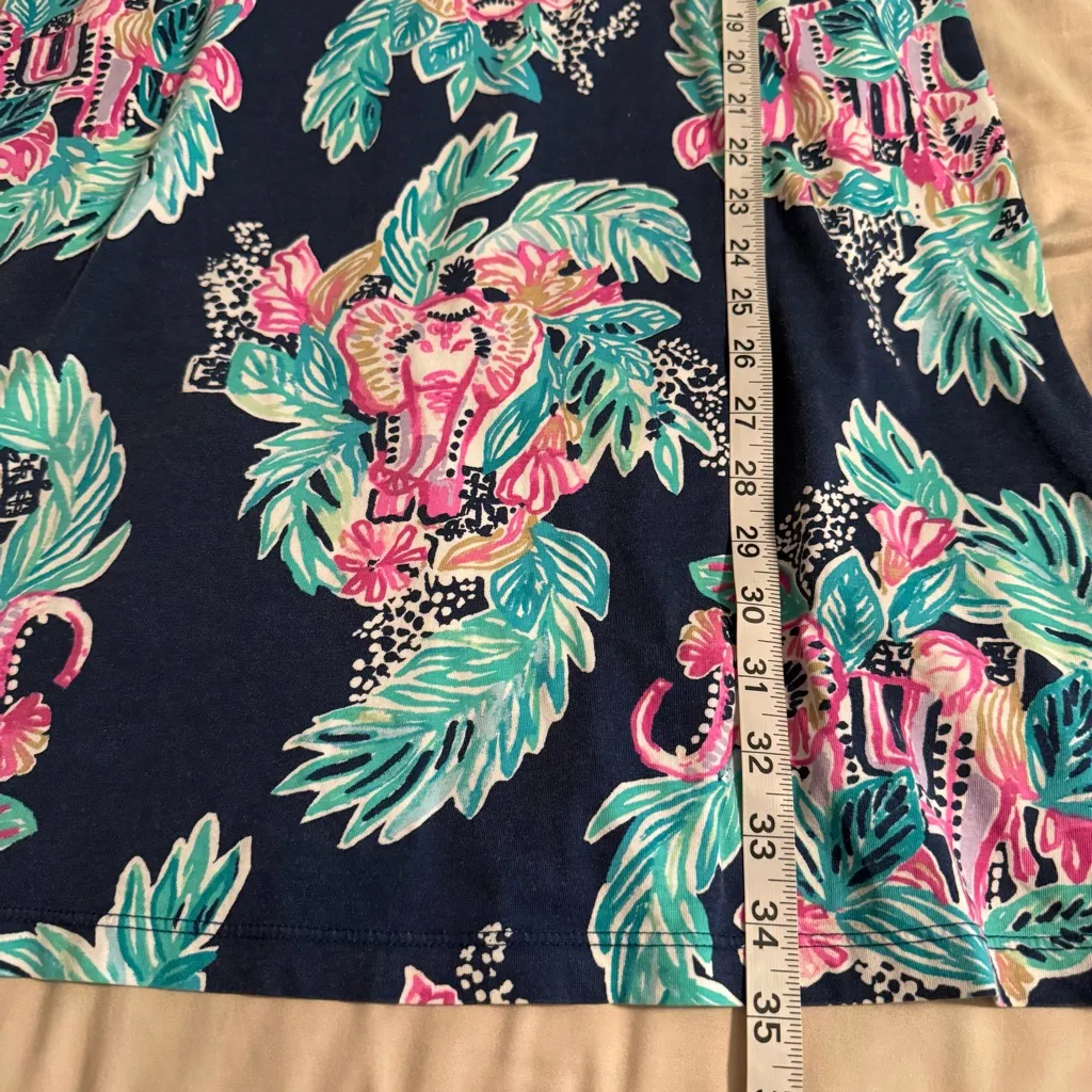 Lilly Pulitzer Raylee Dress in Inky Navy Peanut Gallery Women Size M Art Preppy - Image 7